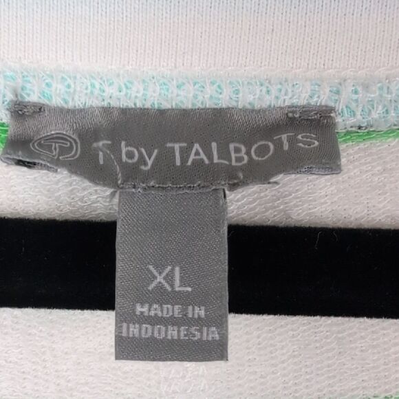 Talbot's T By Talbot's Short Sleeve Dress - Vast Multi Stripe Size XL - Picture 3 of 10
